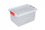 0.4 Litre Plastic Storage Boxes with Clip on Lids